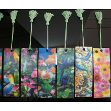 Wholesale Different Design 3D Lenticular Bookmarks with Tassel